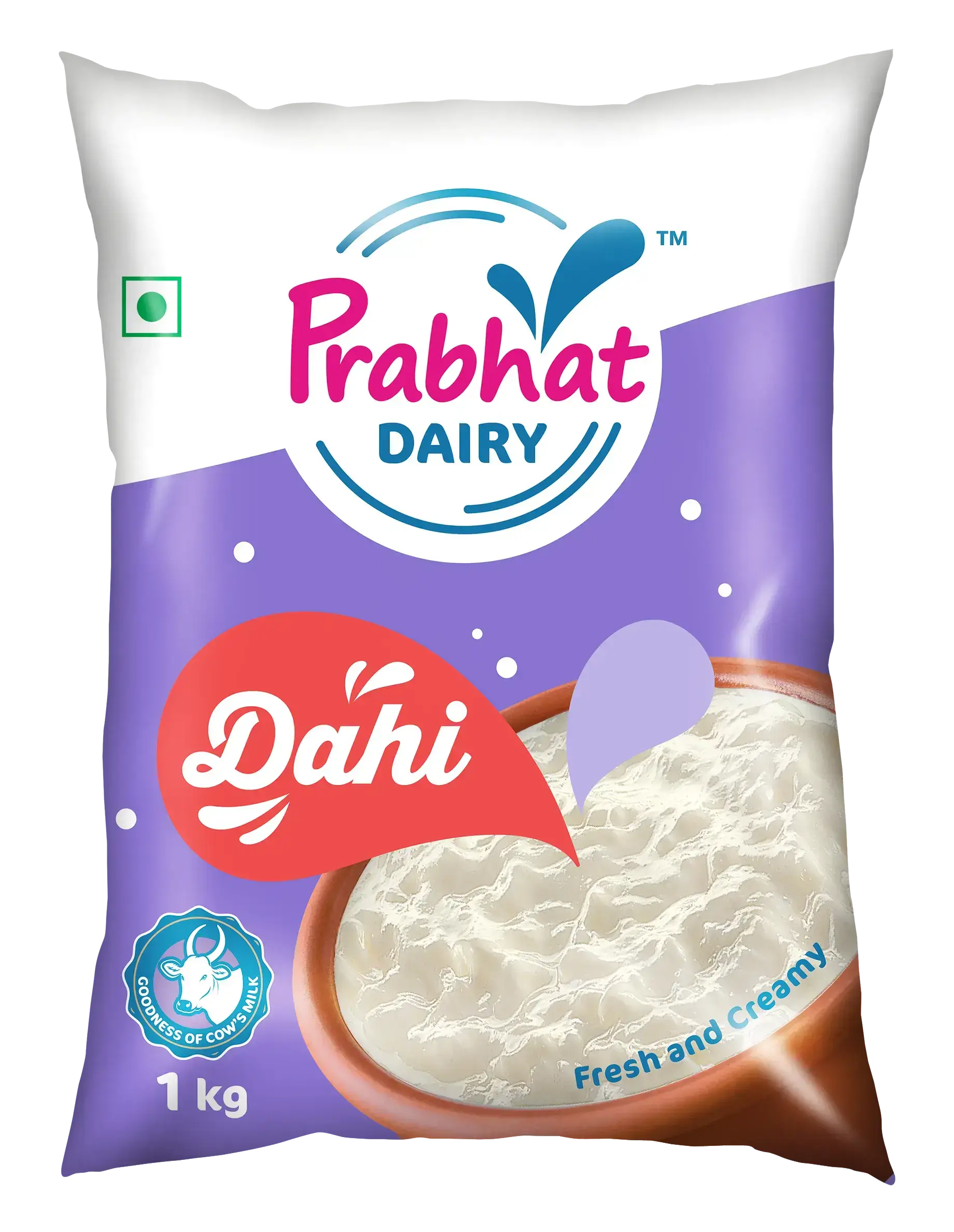 Prabhat Dairy Curd Pouch Regular 1kg